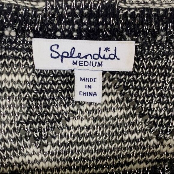 Splendid Stargazer Metallic Star Print Sweater, Size Medium Excellent Condition. - Picture 7 of 7